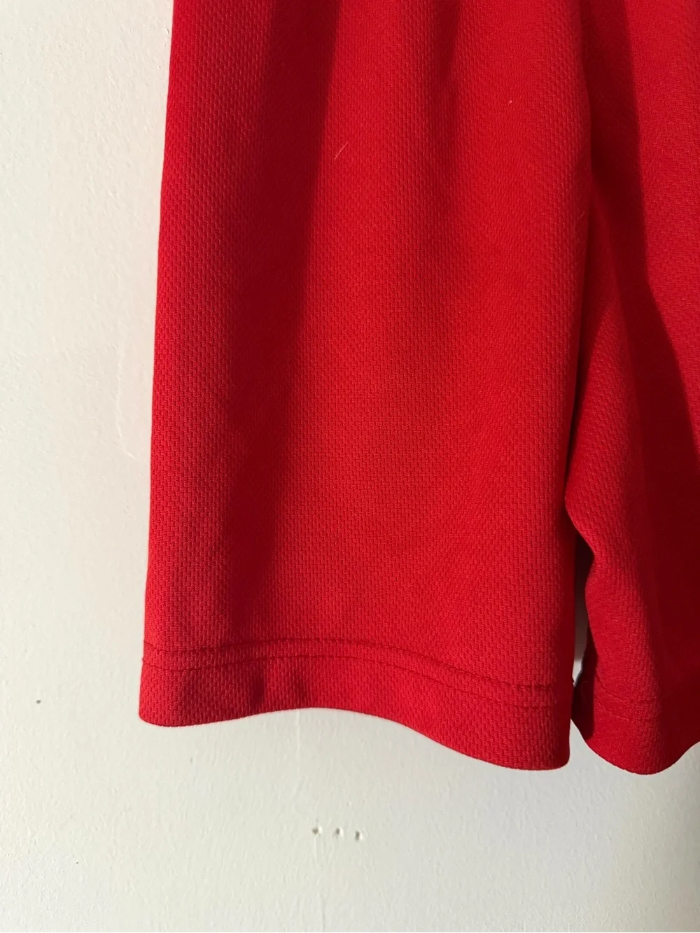Nike Kids Red Athletic Mesh Shorts with White Logo 6